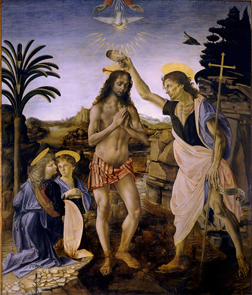 Крещение Иисуса Христа. 1472–1477 гг. Крещение Иисуса Христа. 1472–1477 гг.